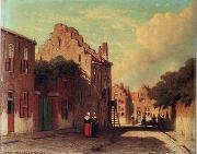 unknow artist European city landscape, street landsacpe, construction, frontstore, building and architecture. 109 painting